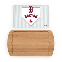 Boston Red Sox Billboard Glass Top Serving Board