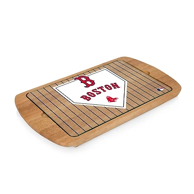 Boston Red Sox Billboard Glass Top Serving Board
