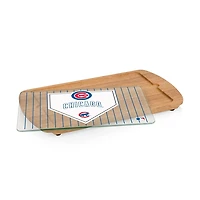 Chicago Cubs Billboard Glass Top Serving Board