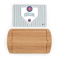 Chicago Cubs Billboard Glass Top Serving Board