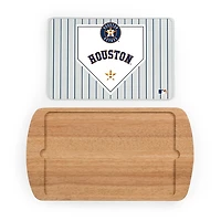 Houston Astros Billboard Glass Top Serving Board