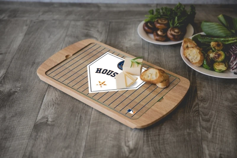 Houston Astros Billboard Glass Top Serving Board