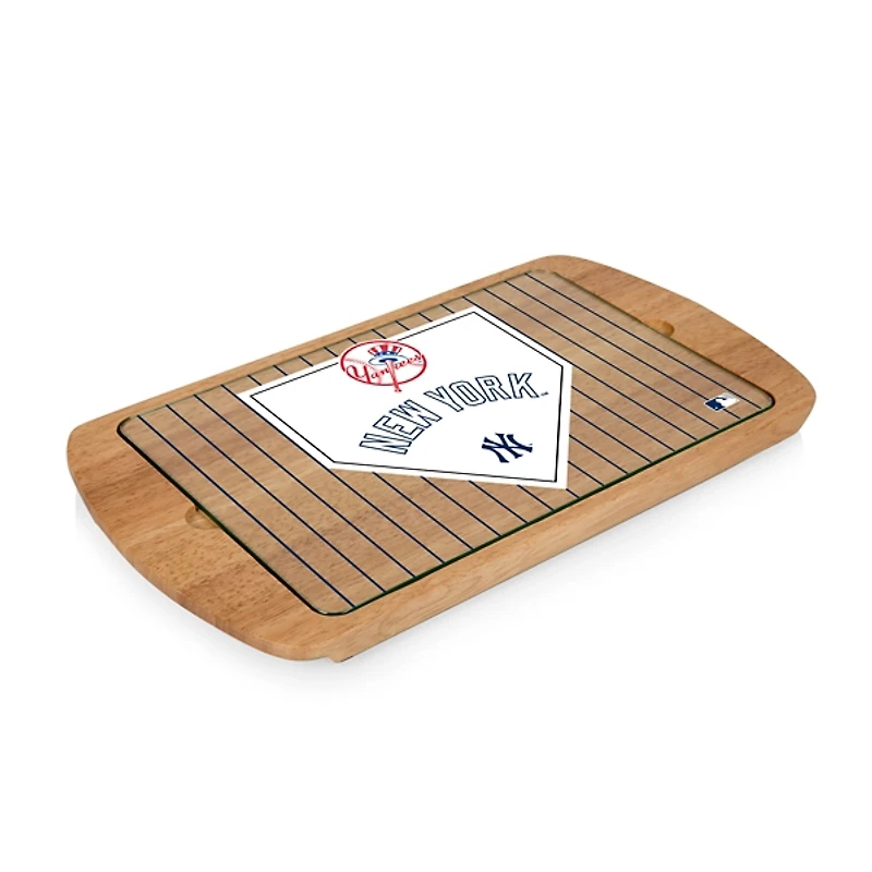 New York Yankees Billboard Glass Top Serving Board