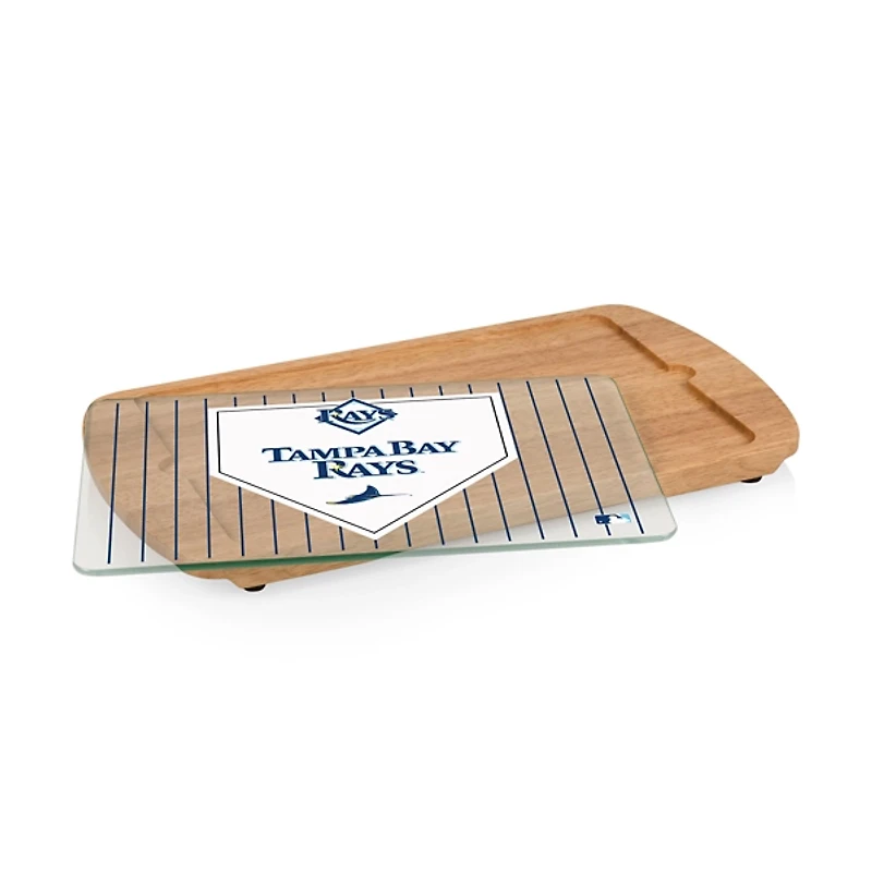 Tampa Bay Rays Billboard Glass Top Serving Board