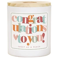 Congratulations Sweet Peach 2-Wick Jar Candle
