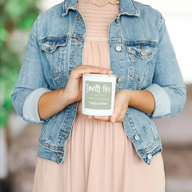 Retirement Caramel Latte 2-Wick Jar Candle