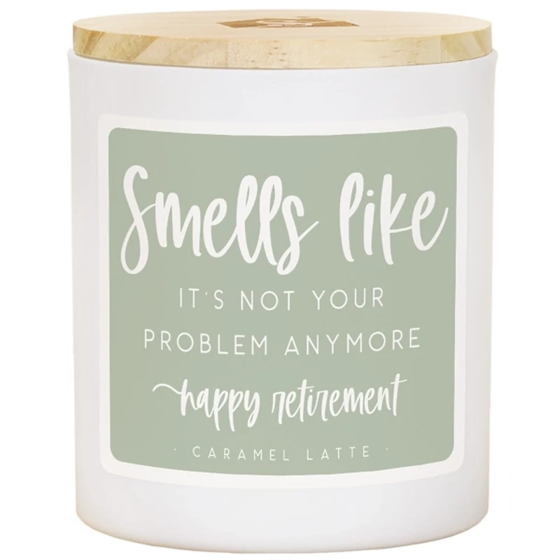 Retirement Caramel Latte 2-Wick Jar Candle