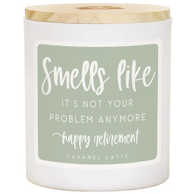 Retirement Caramel Latte 2-Wick Jar Candle