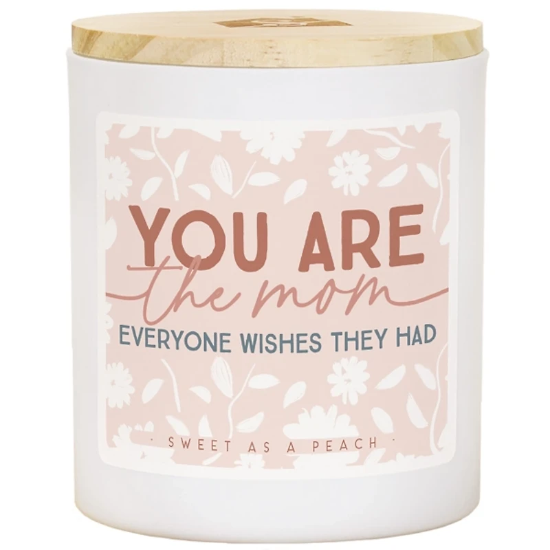 You are the Mom Sweet Peach 2-Wick Jar Candle
