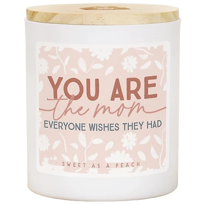 You are the Mom Sweet Peach 2-Wick Jar Candle