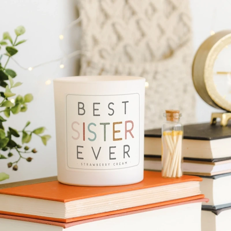 Best Sister Ever Strawberry 2-Wick Jar Candle