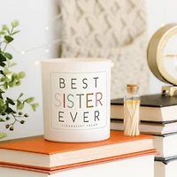 Best Sister Ever Strawberry 2-Wick Jar Candle