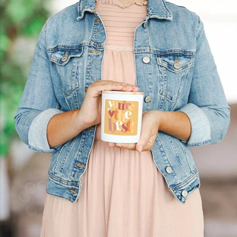Youre the Best Sweet Peach 2-Wick Jar Candle