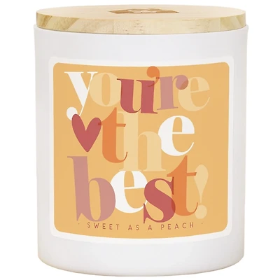 Youre the Best Sweet Peach 2-Wick Jar Candle