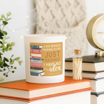 Day Without Reading Lemon Sugar 2-Wick Jar Candle