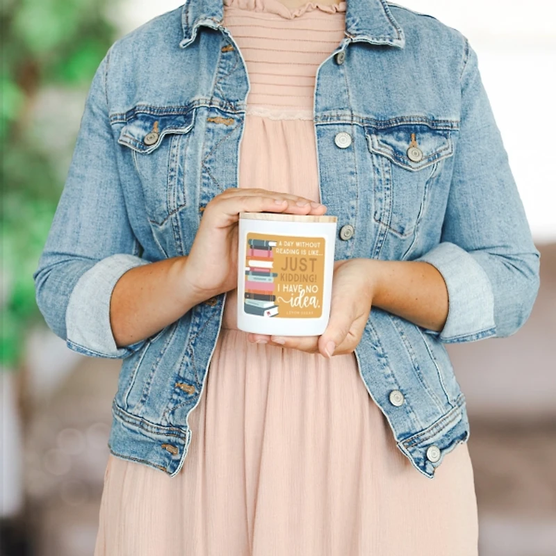 Day Without Reading Lemon Sugar 2-Wick Jar Candle