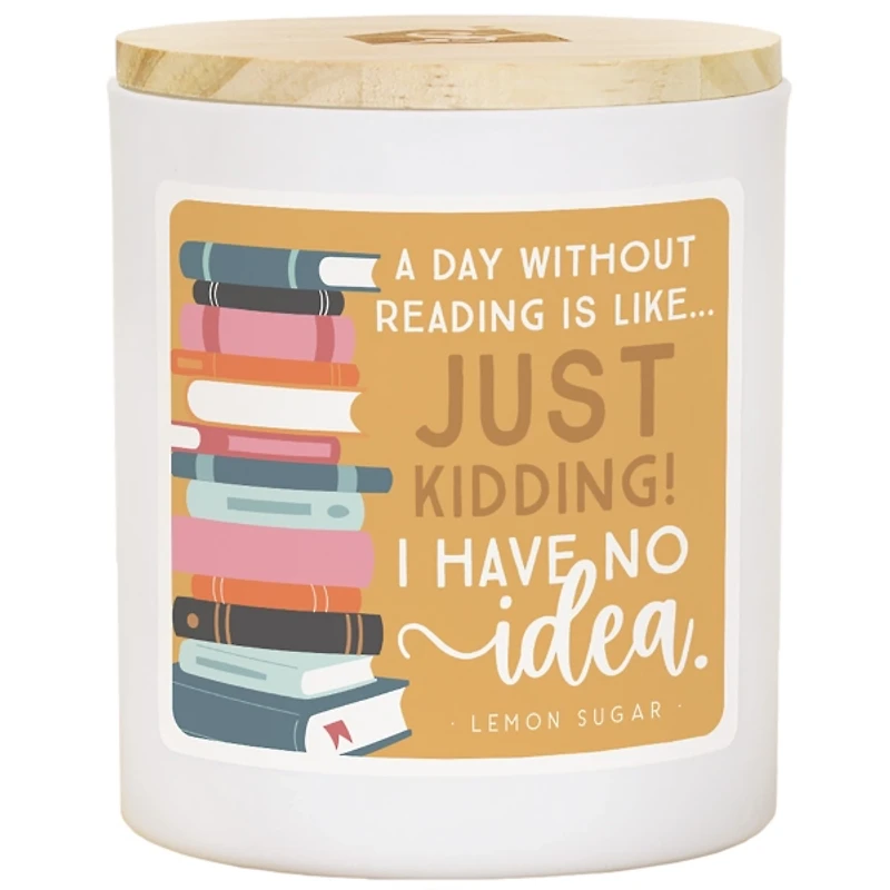 Day Without Reading Lemon Sugar 2-Wick Jar Candle