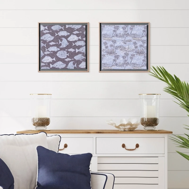 Kona Coast by Reyn Spooner Blue Sea Framed Art Set