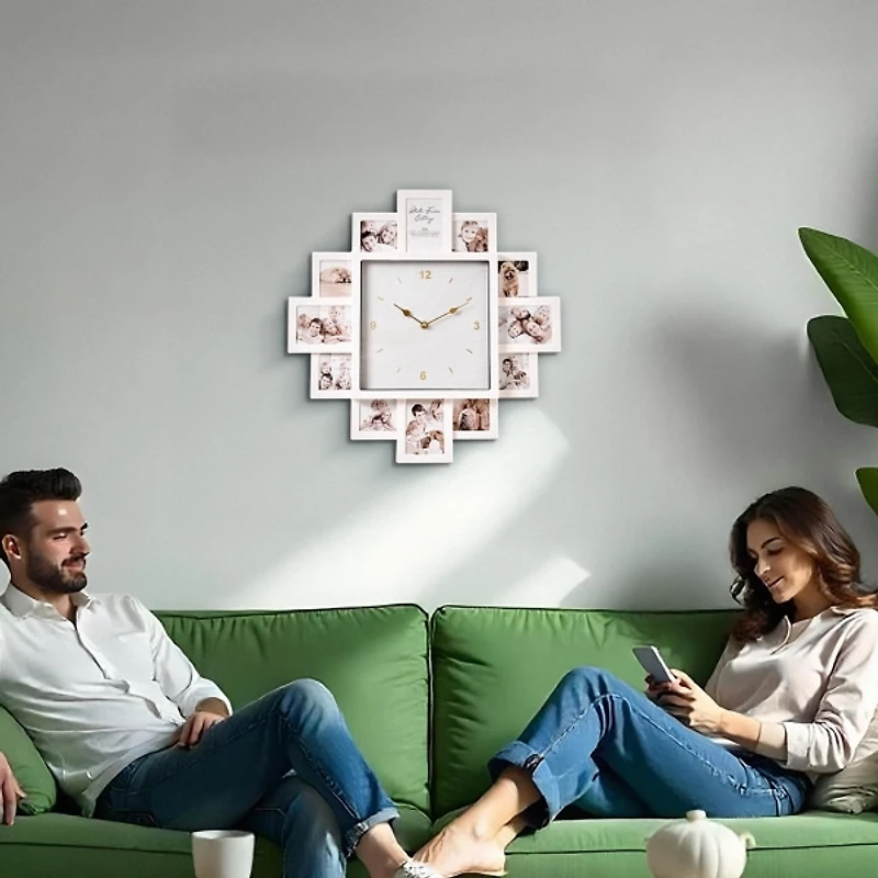 Collage Frame Wall Clock