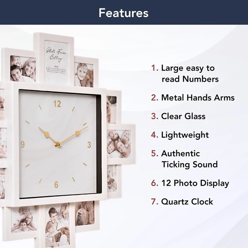 Collage Frame Wall Clock