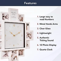 Collage Frame Wall Clock