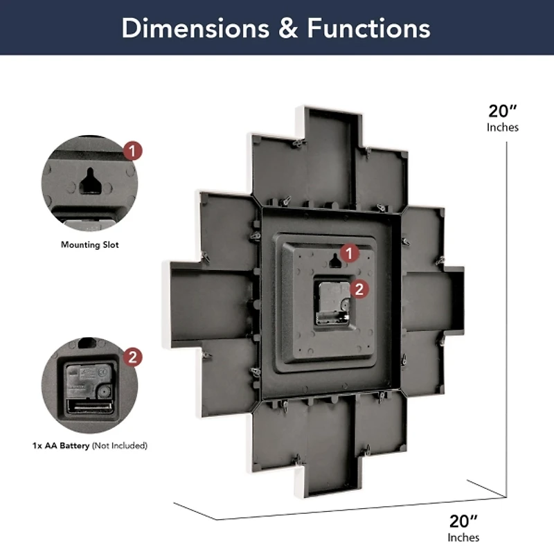 Collage Frame Wall Clock