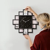 Black Collage Frame Wall Clock