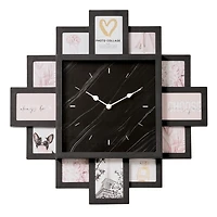 Black Collage Frame Wall Clock