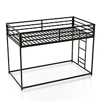 Metal Low Profile Harrow Twin Bunk Bed