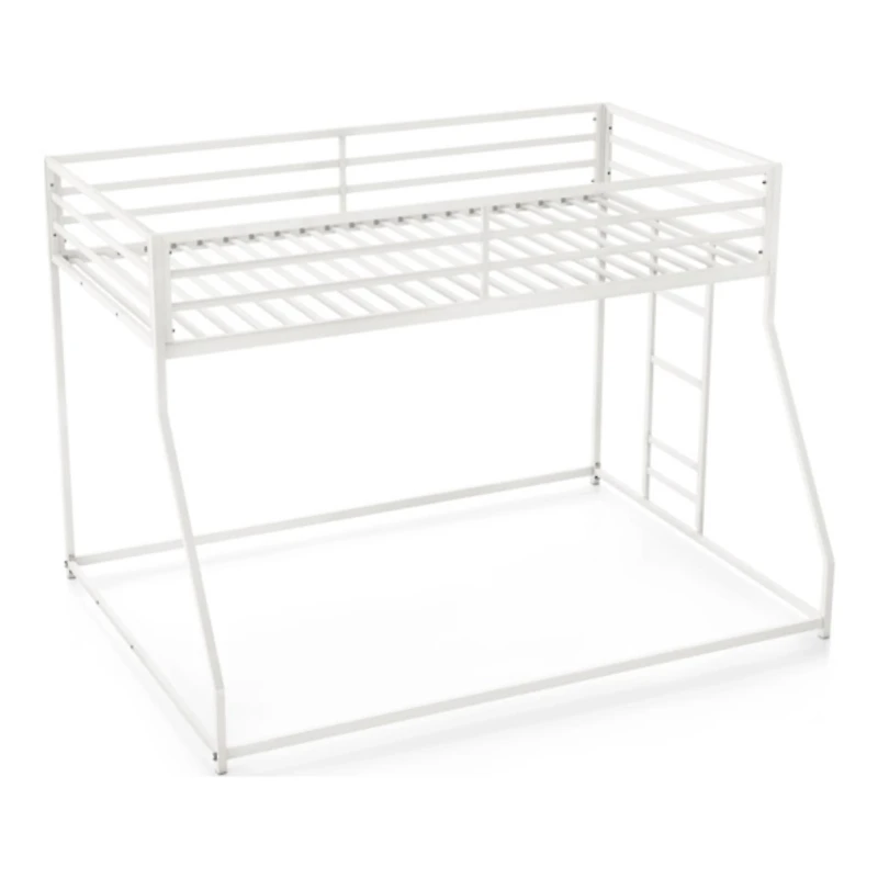 White Metal Porter Twin Over Full Bunk Bed