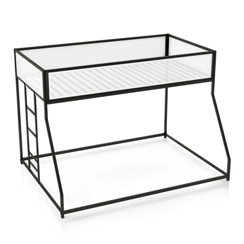 Black & White Mesh Nellie Twin Over Full Bunk Bed
