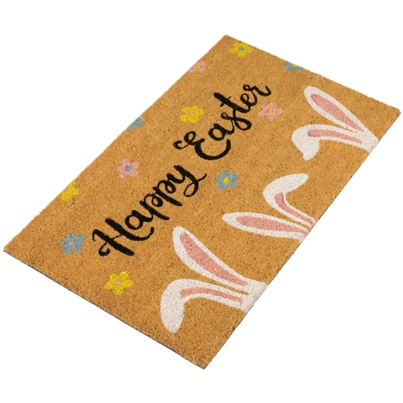 Happy Easter Bunny Ears Doormat