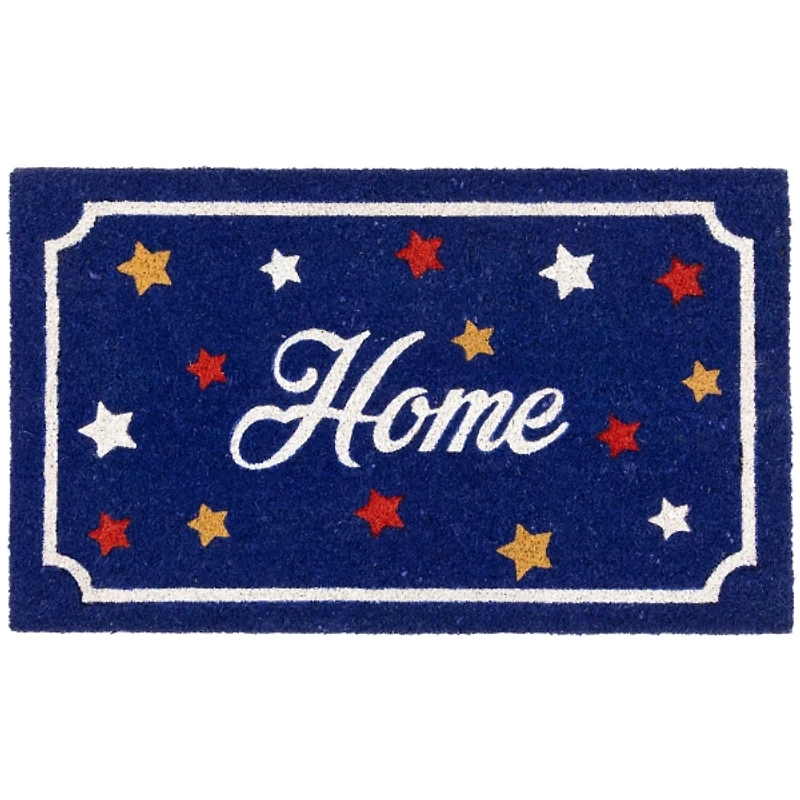 Blue Home 4th of July Doormat