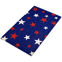 Red and White Star 4th of July Doormat