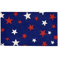 Red and White Star 4th of July Doormat