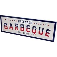 Backyard Barbeque Metal Wall Plaque