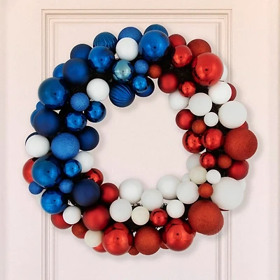 4th of July Glittered Ornament Wreath