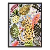 Jungle Cat Garden Framed Art Print