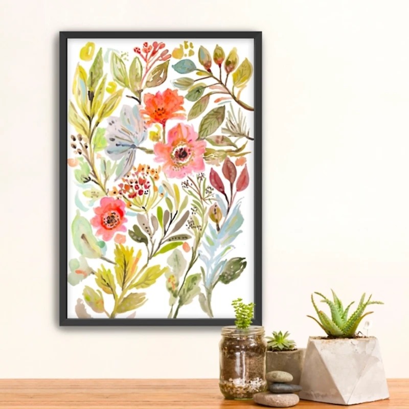 Summer Florals Framed Art Print