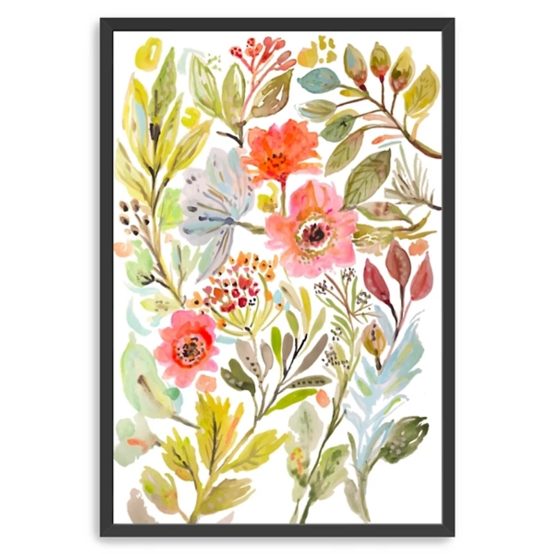 Summer Florals Framed Art Print