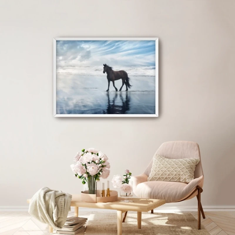 Beach Horse Framed Art Print, 26x34