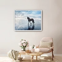 Beach Horse Framed Art Print, 26x34