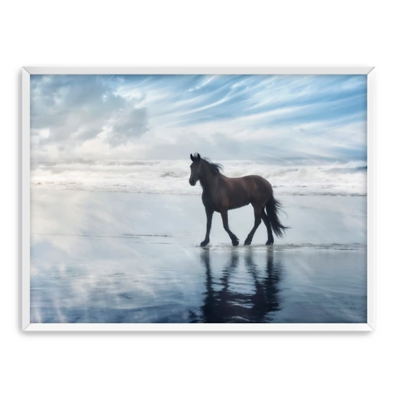 Beach Horse Framed Art Print, 26x34