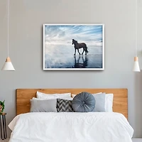 Beach Horse Framed Art Print, 32x42