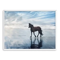 Beach Horse Framed Art Print, 32x42