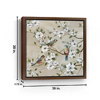 Threes Company Framed Canvas Art Print, 30x30