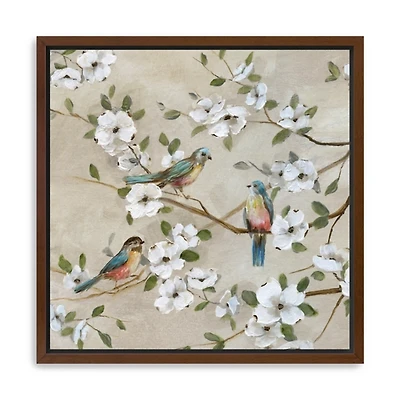 Threes Company Framed Canvas Art Print, 30x30