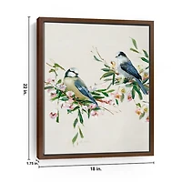 Songbird Duo I Framed Canvas Art Print