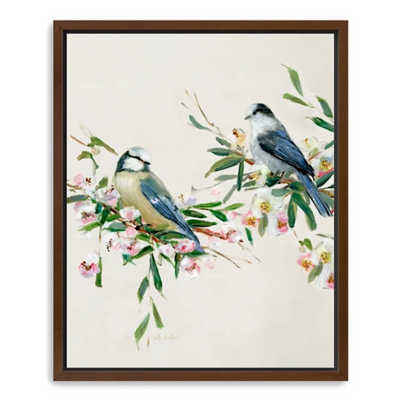 Songbird Duo I Framed Canvas Art Print
