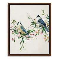 Songbird Duo I Framed Canvas Art Print, 26x32